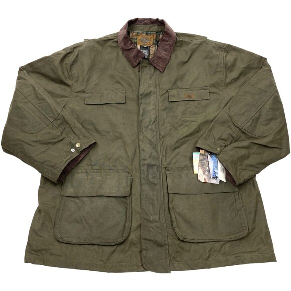 Dickies Green Waxed Cotton Flannel Lined Winter Waterproof Jacket Men's 3XL NEW - Picture 11 of 11